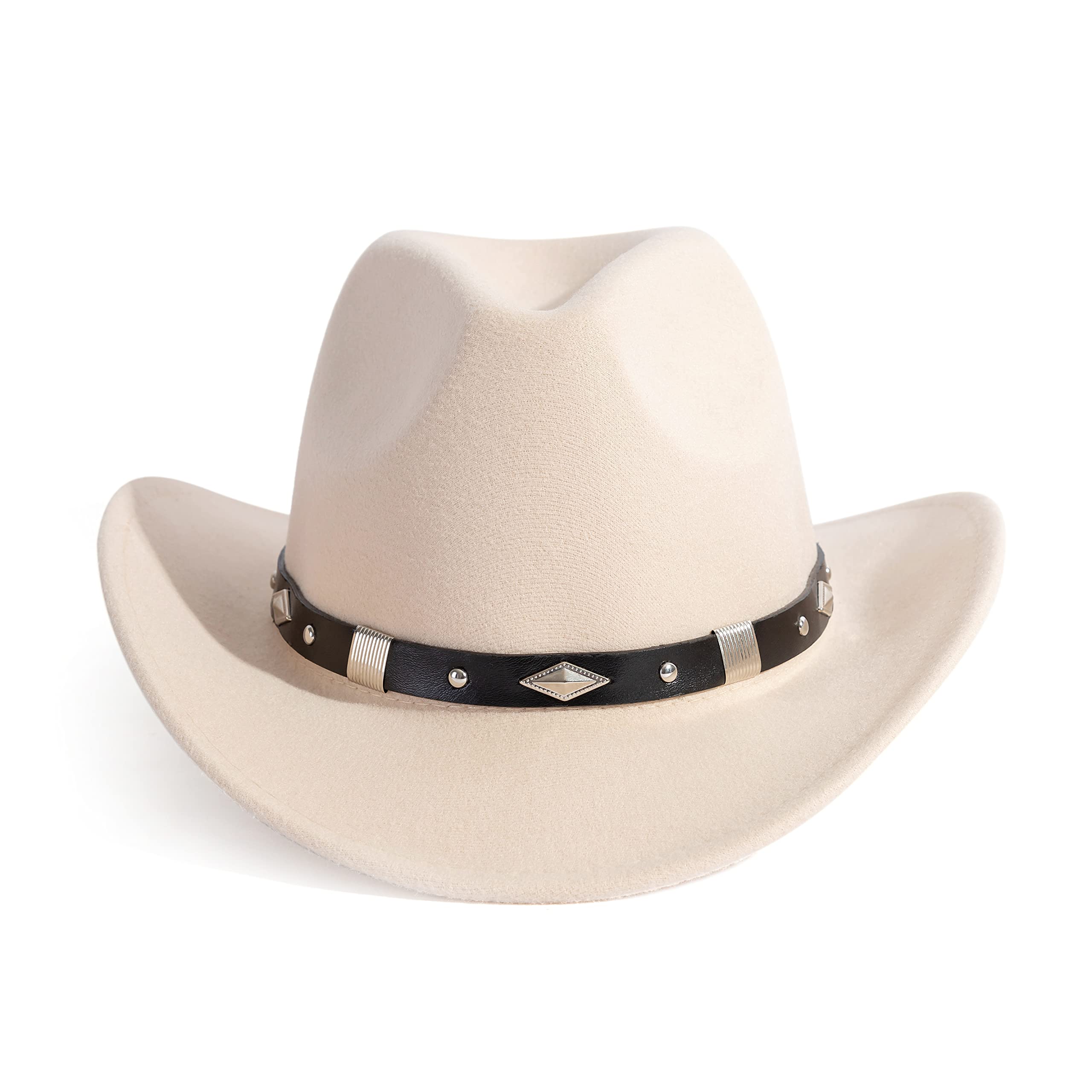 Gossifan Western Cowboy Cowgirl Hat for Women & Men - Stylish Fedora Hat with Adjustable Belt - Perfect for Rodeo, Country Music Festivals & Outdoor Adventures