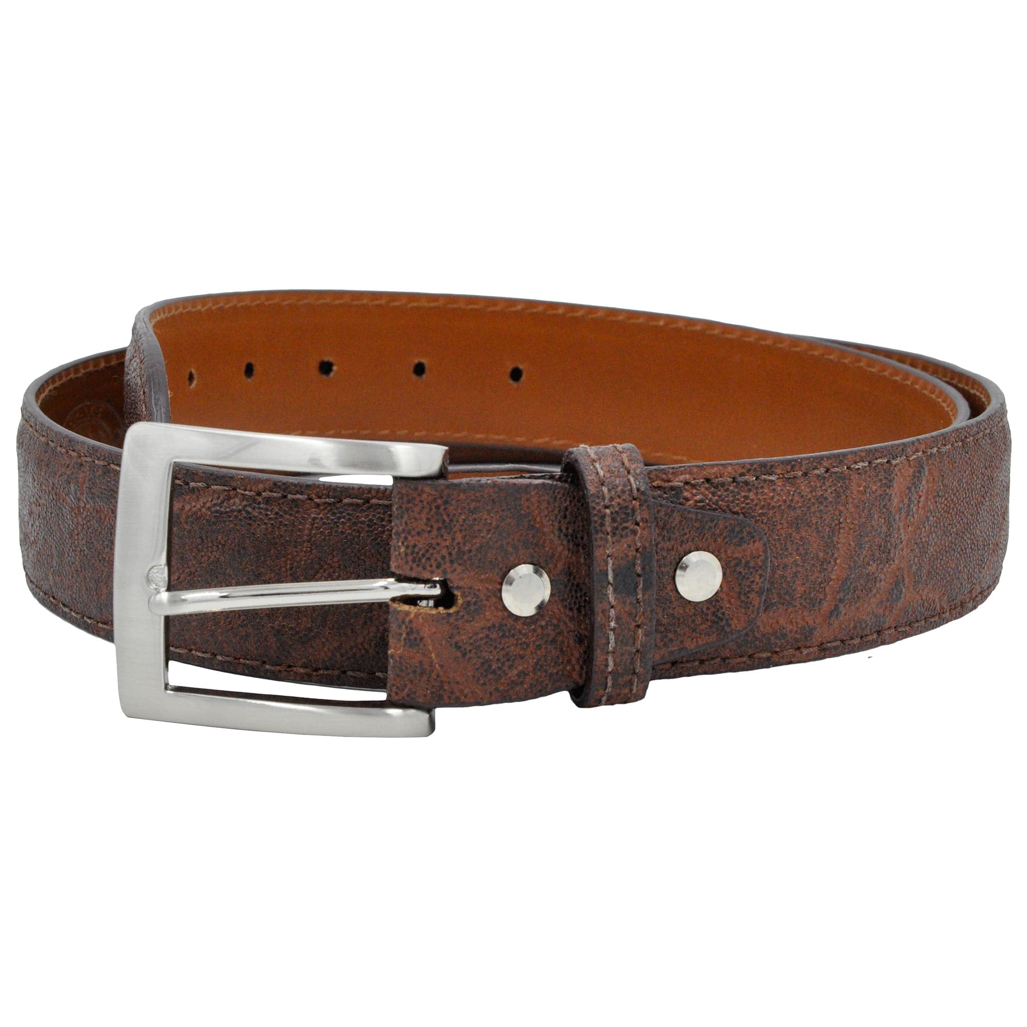 Genuine Elephant Skin Leather Belt for Men - Stylish & Durable Fashion Accessory for Casual, Business & Outdoor Wear