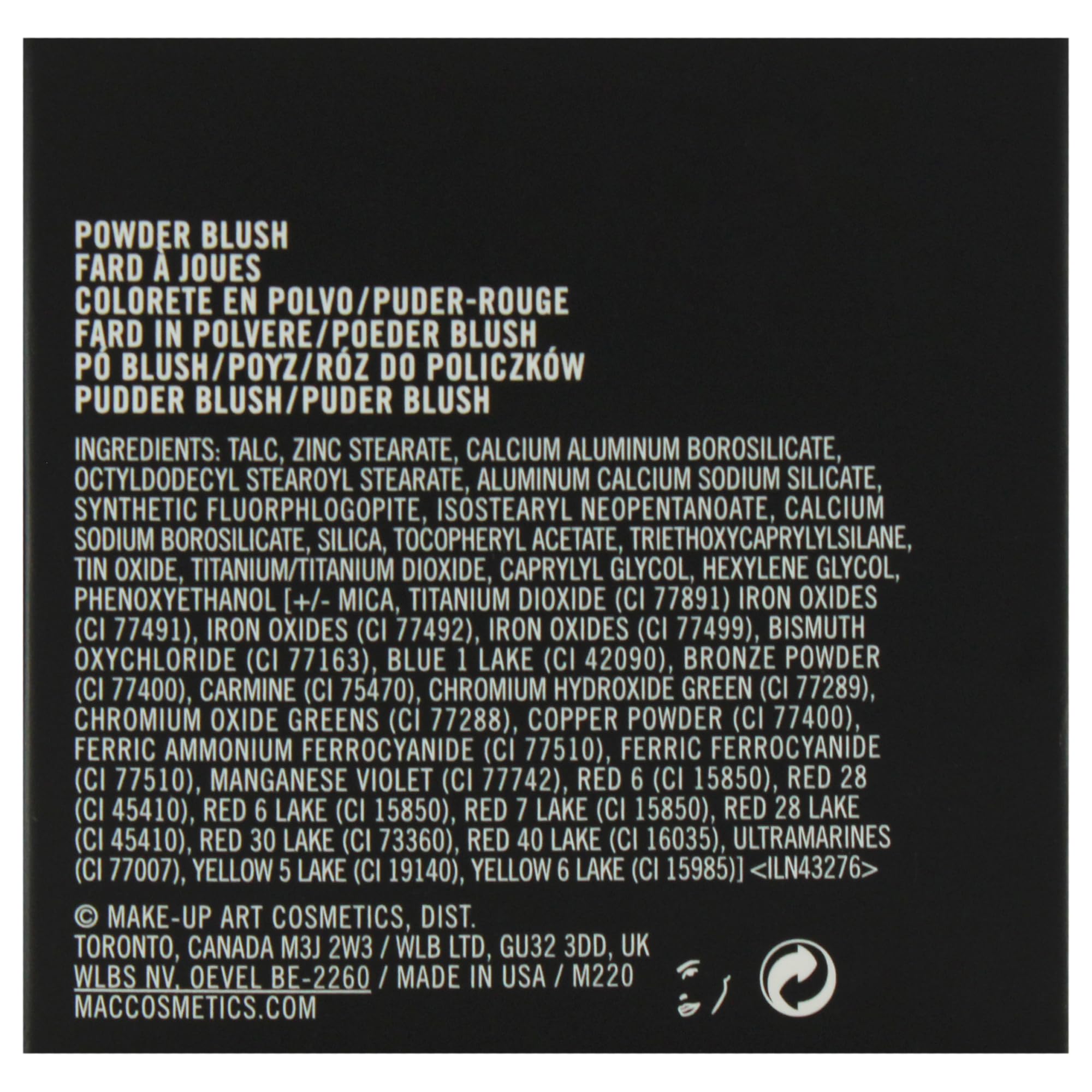 MAC Powder Blush in Melba - 0.21 oz Soft Matte Blush for Women | Natural-Looking Cheek Color for Everyday Wear & Special Occasions