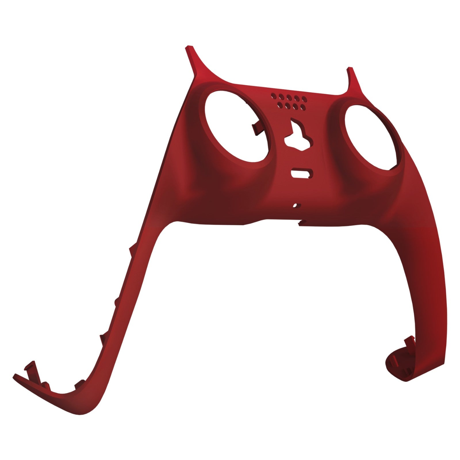 eXtremeRate Replacement Decorative Trim Shell with Accent Rings for PS5 Controller BDM-010/020/030/040/050 - Passion Red | Custom Gaming Accessories for Enhanced Playstation 5 Experience