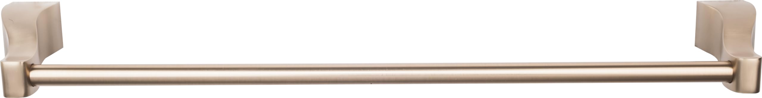 Top Knobs AQ10-BB Aqua Bronze Single Towel Rod - Elegant Bathroom Accessory for Towel Organization in Modern Homes