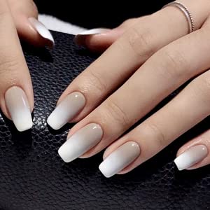 100Pcs Acrylic Fake Nails Set with 3gm Nail Glue - High Quality Artificial Nails for Salon, Home Manicure & Party Nail Art | Easy to Apply & Durable