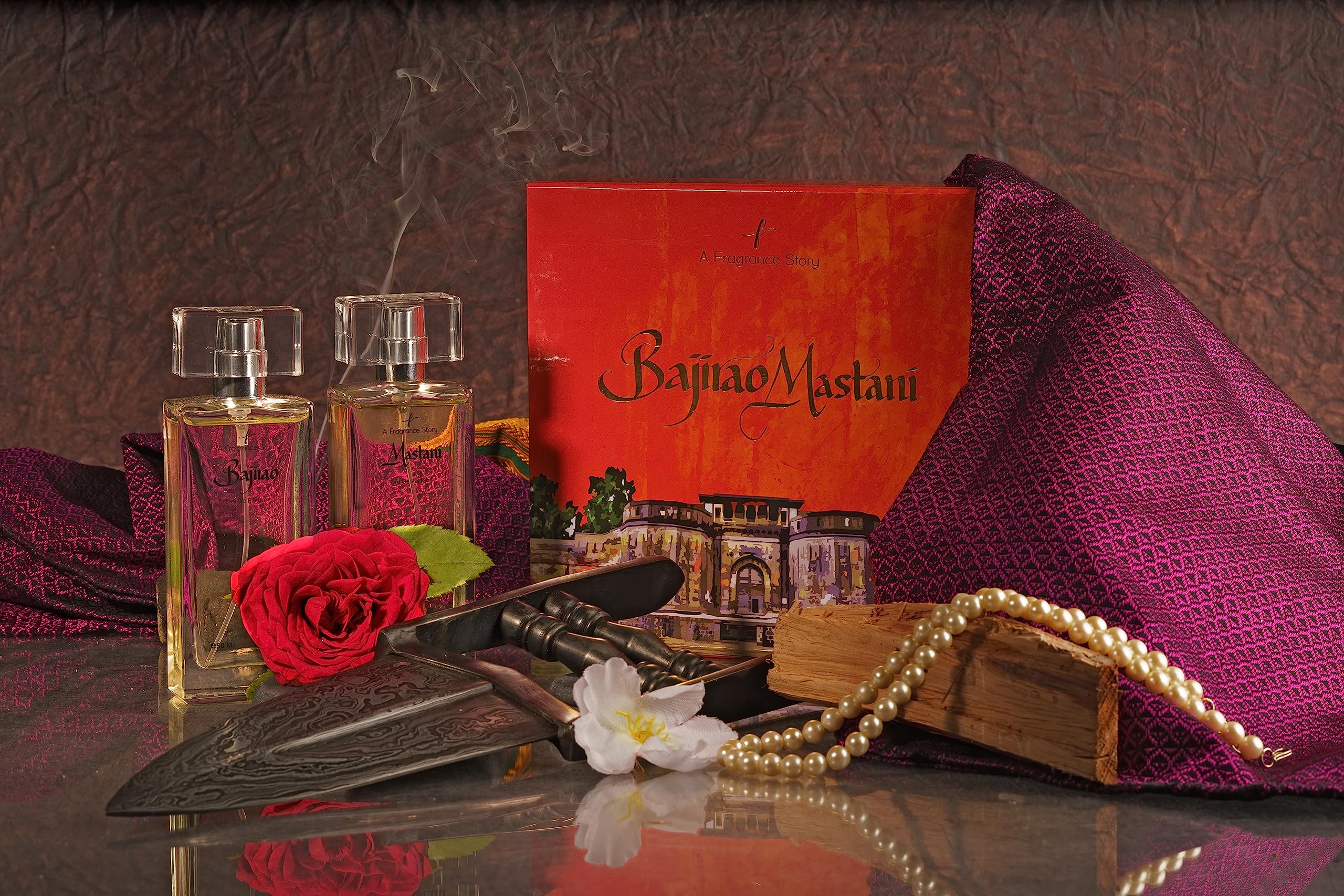 Bajirao Mastani Perfume Gift Set - 2 x 50ml Eau de Parfum for Women, Luxury Floral Scent, Long-Lasting Fragrance | Perfect for Weddings, Date Nights & Special Occasions