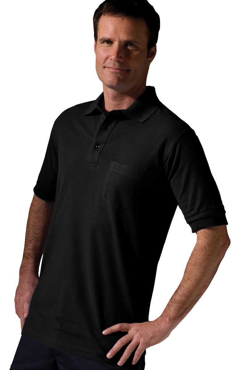 Edwards Big and Tall Short Sleeve Pique Pocket Shirt for Men - Comfortable Casual Work & Summer Wear