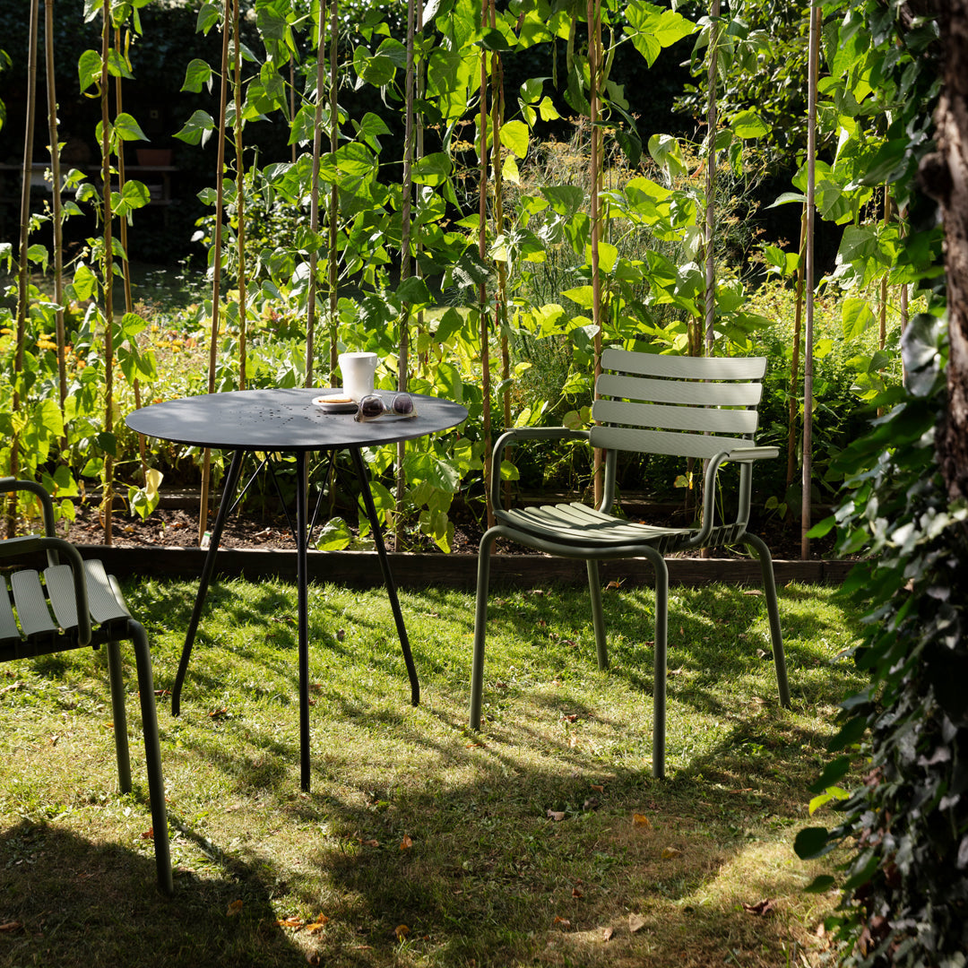 Outdoor Cafe Table - Weather-Resistant Round Bistro Table for Patio, Garden, and Restaurant Use - Perfect for Dining, Relaxing, and Entertaining Outdoors