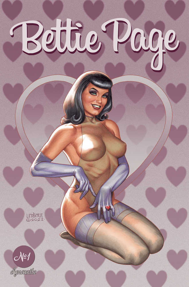 Bettie Page #1 Cover A Linsner - Vintage Pinup Art Print - Perfect for Home Decor, Office Wall Art & Retro Collection