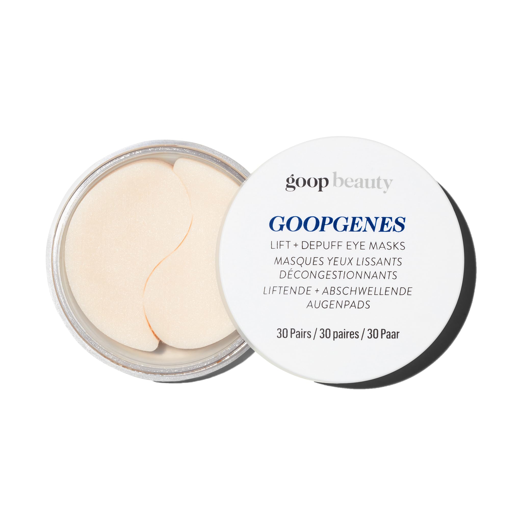 Goop Beauty Under Eye Masks for Puffy Eyes & Dark Circles | VEOCEL Lyocell Eye Patches with Niacinamide Serum | Reduces Fine Lines, Wrinkles & Crow's Feet | Paraben & Silicone Free | 30 Pairs | Perfect for Travel, Spa Days & Overnight Skincare Routine