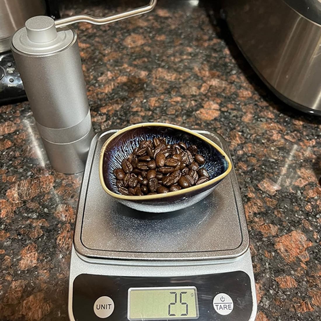 RCFINE Ceramic Coffee Scoop - Precise Measuring Spoon for Coffee Beans & Tea Leaves - Perfect for Baristas, Home Brewing & Tea Enthusiasts