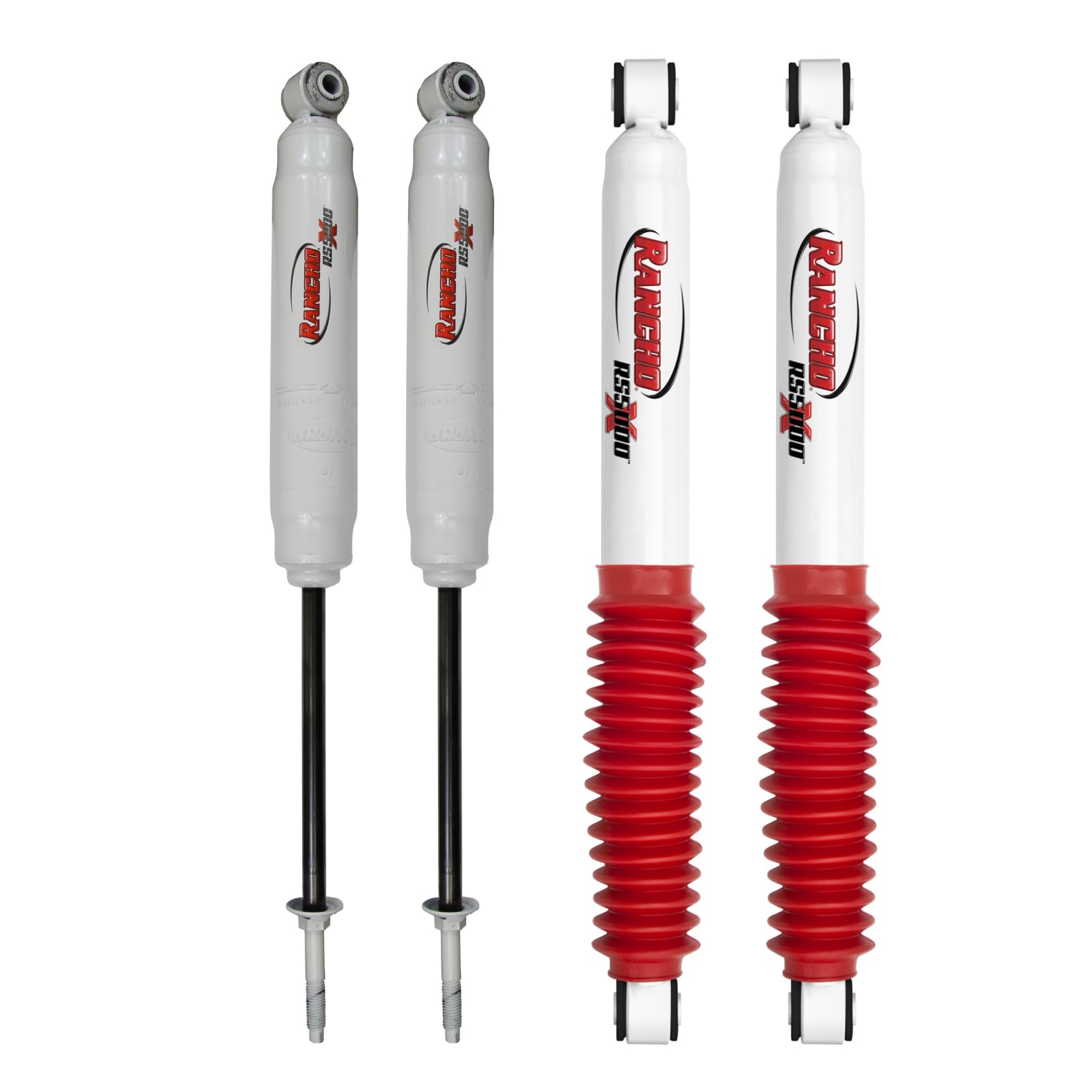 Rancho RS5000X Gas Shocks Set for 2013-2014 Dodge Ram 3500 4WD RWD - Heavy Duty Suspension Upgrade for Off-Roading, Towing & Improved Ride Comfort