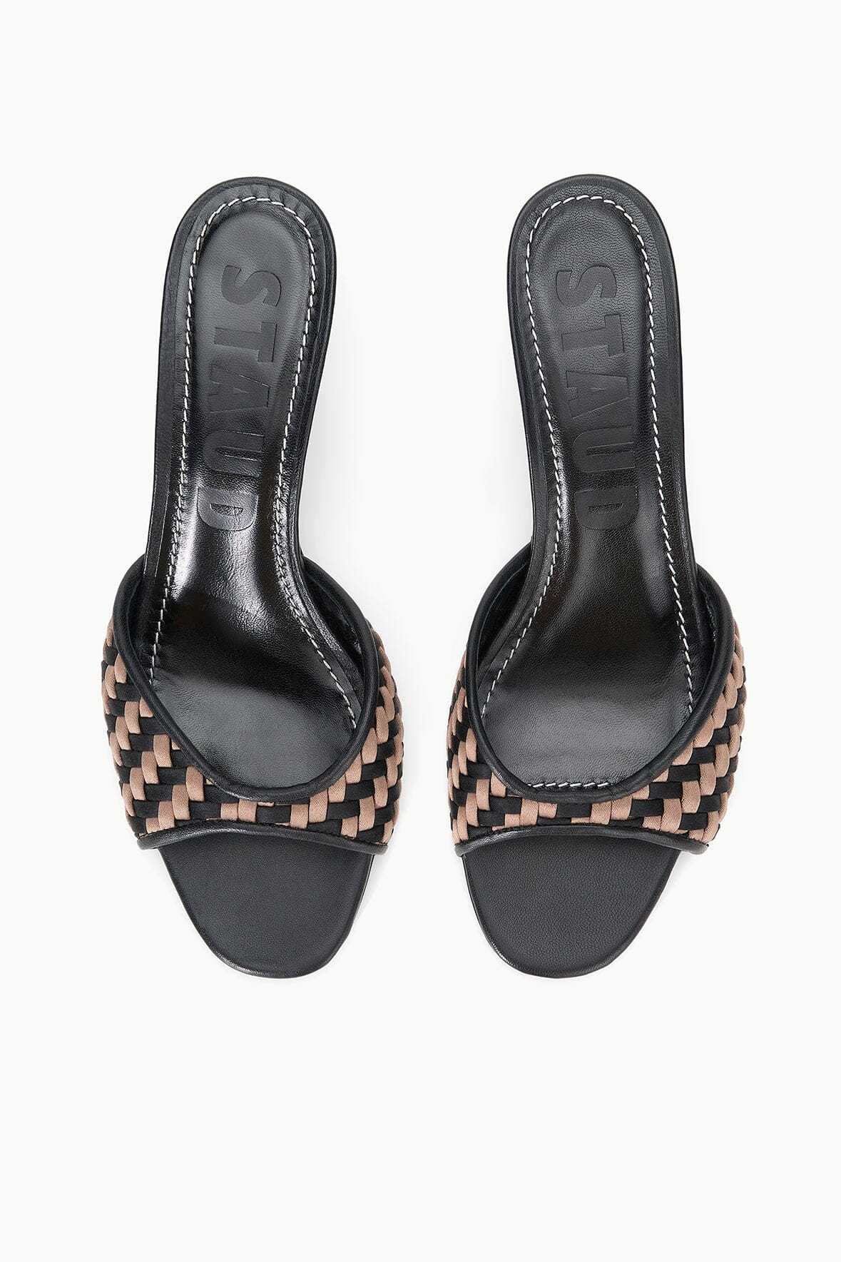 Brigitte Mule Shoes - Black Woven Leather Slip-On Loafers for Women | Comfortable Casual & Office Wear | Perfect for Work, Travel and Everyday Outfits