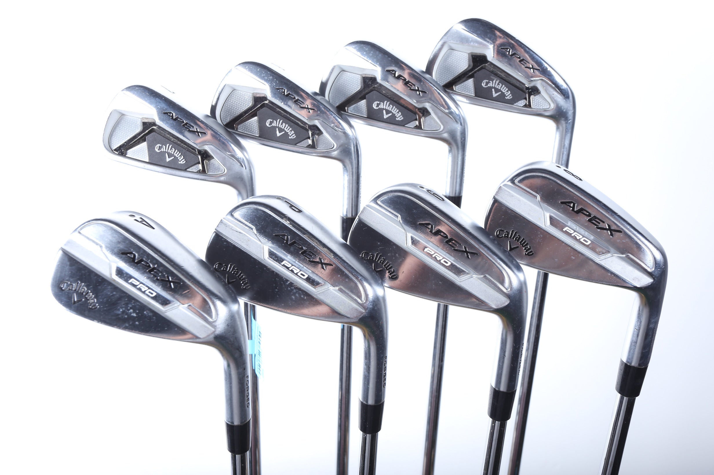 Premium Used Callaway Apex 21 & Apex Pro 21 Combo Iron Set - Right Handed 4-AW Stiff Flex Steel Shaft - Perfect for Golfers Seeking Tour-Level Performance on the Course
