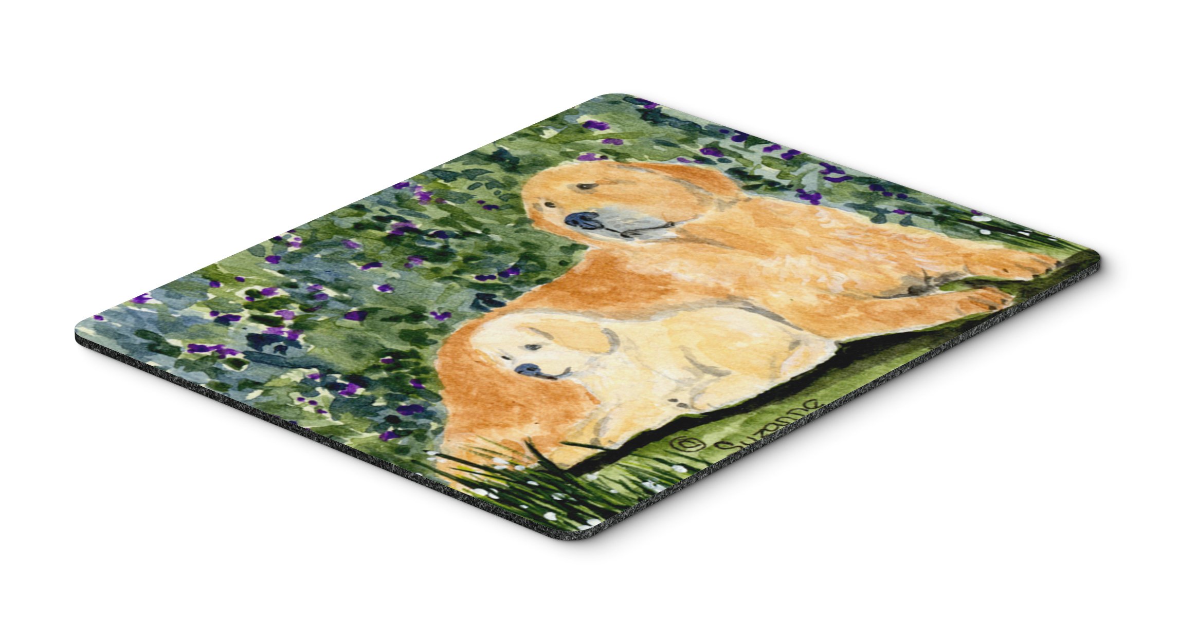 Golden Retriever Mouse Pad - Large Washable Non-Slip Desk Mat for Computer, Laptop & Office Use | Perfect for Gaming, Working & Home Decor | Heat Resistant Hot Pad & Trivet for Kitchen