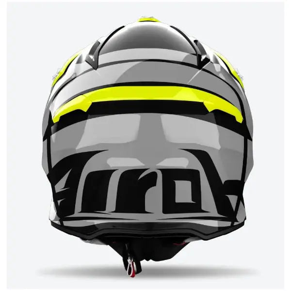 Airoh Aviator Ace 2 Motorcycle Helmet - Gloss Yellow Finish - DOT & ECE Certified for Street & Racing Use