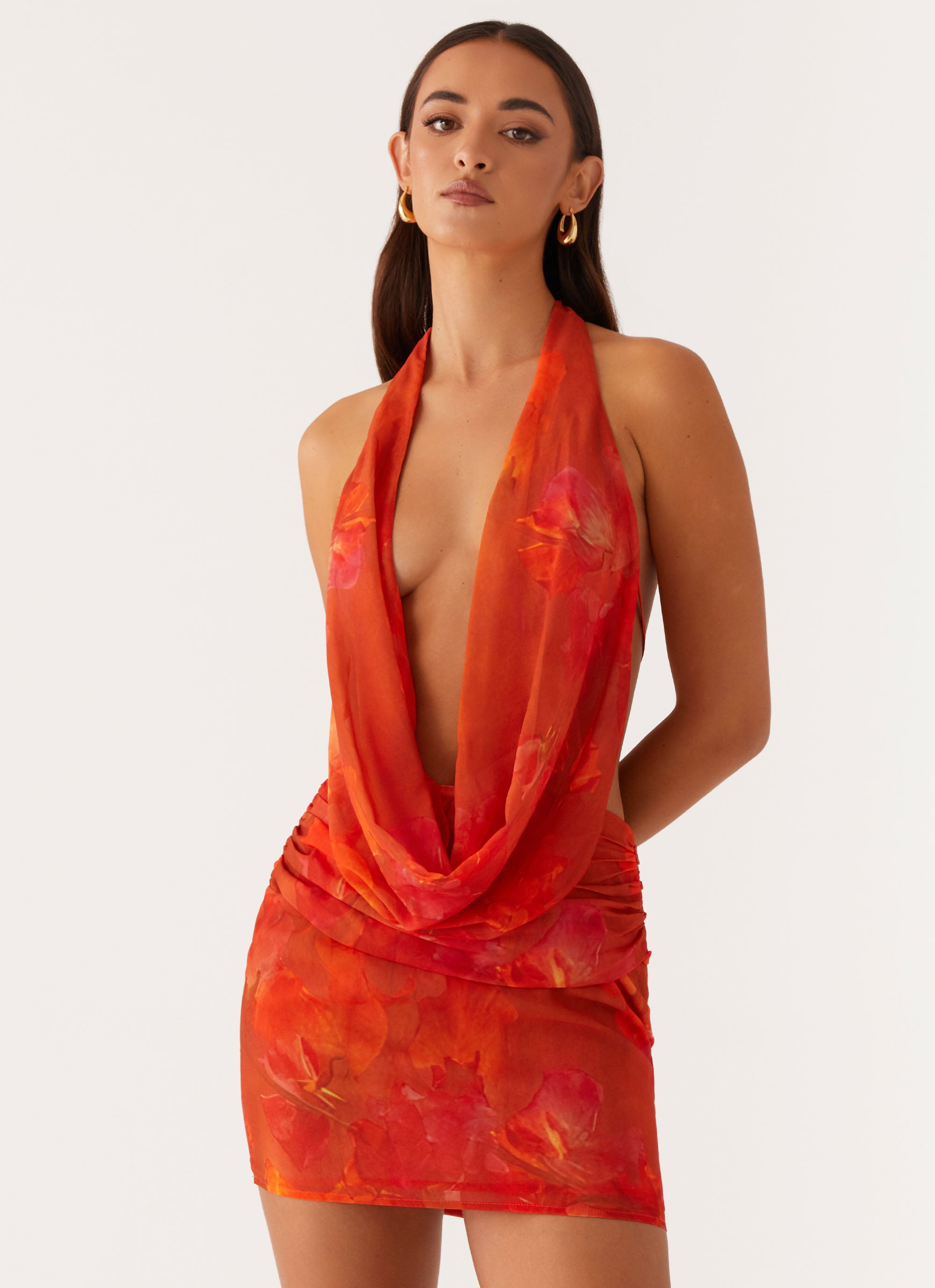 Elysia Chiffon Mini Dress - Flowy Summer Dress for Women | Elegant Party & Cocktail Dress | Perfect for Weddings, Dates & Night Out