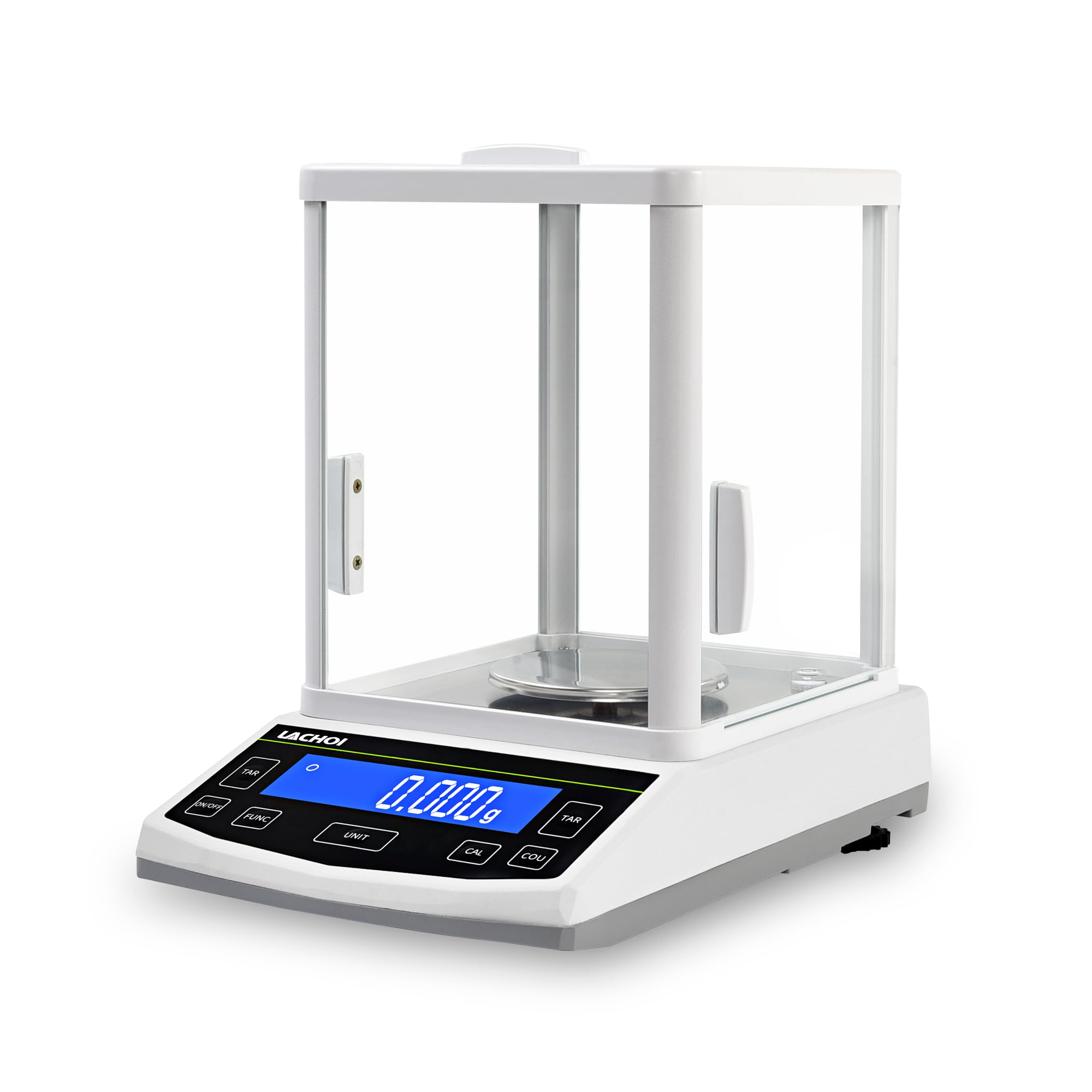 High Precision Lab Scale 0.001g x 300g with LCD Display & Sealed Windshield | Stainless Steel Digital Balance for Jewelry, Medicine, Science Experiments | Unit Conversion & Tare Function | White