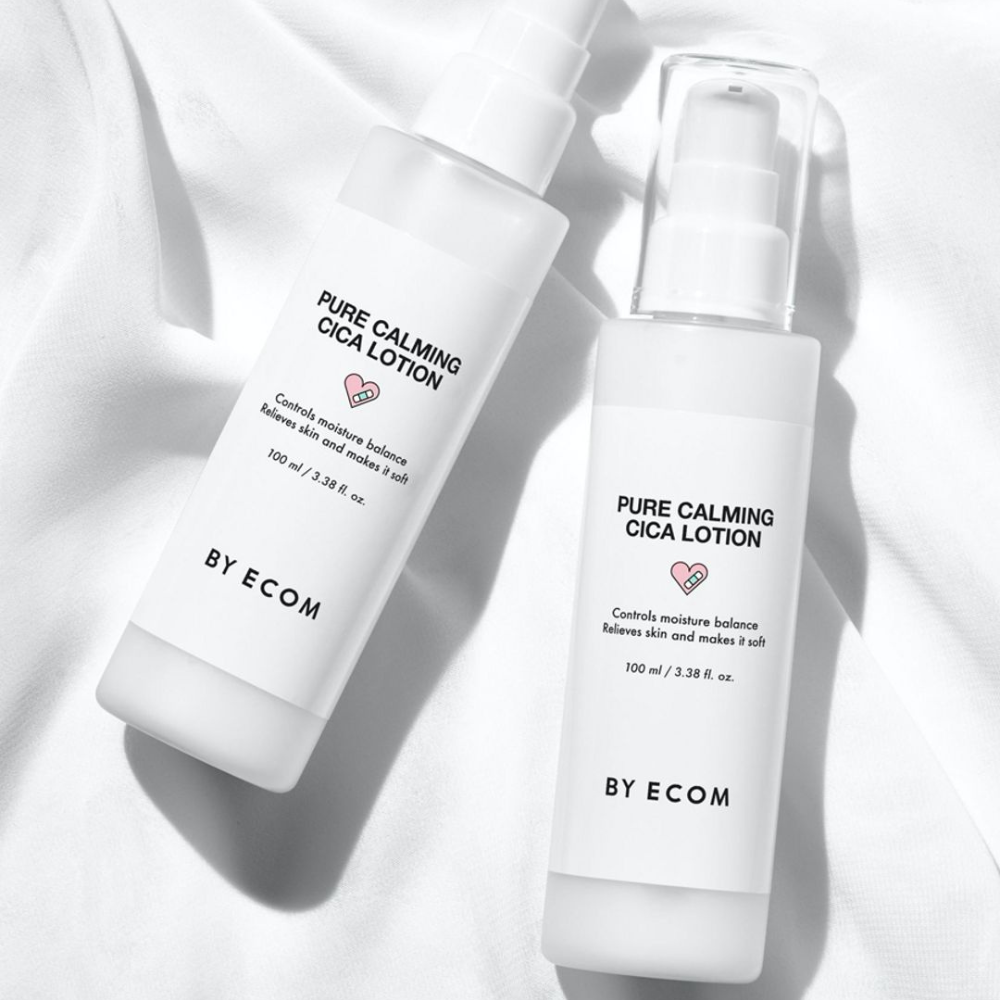 BY ECOM Pure Calming Cica Lotion 100ml - Soothing Facial Moisturizer for Sensitive Skin | Hydrating & Repairing Cream for Dry, Irritated Skin | Perfect for Daily Skincare Routine & Post-Treatment Care