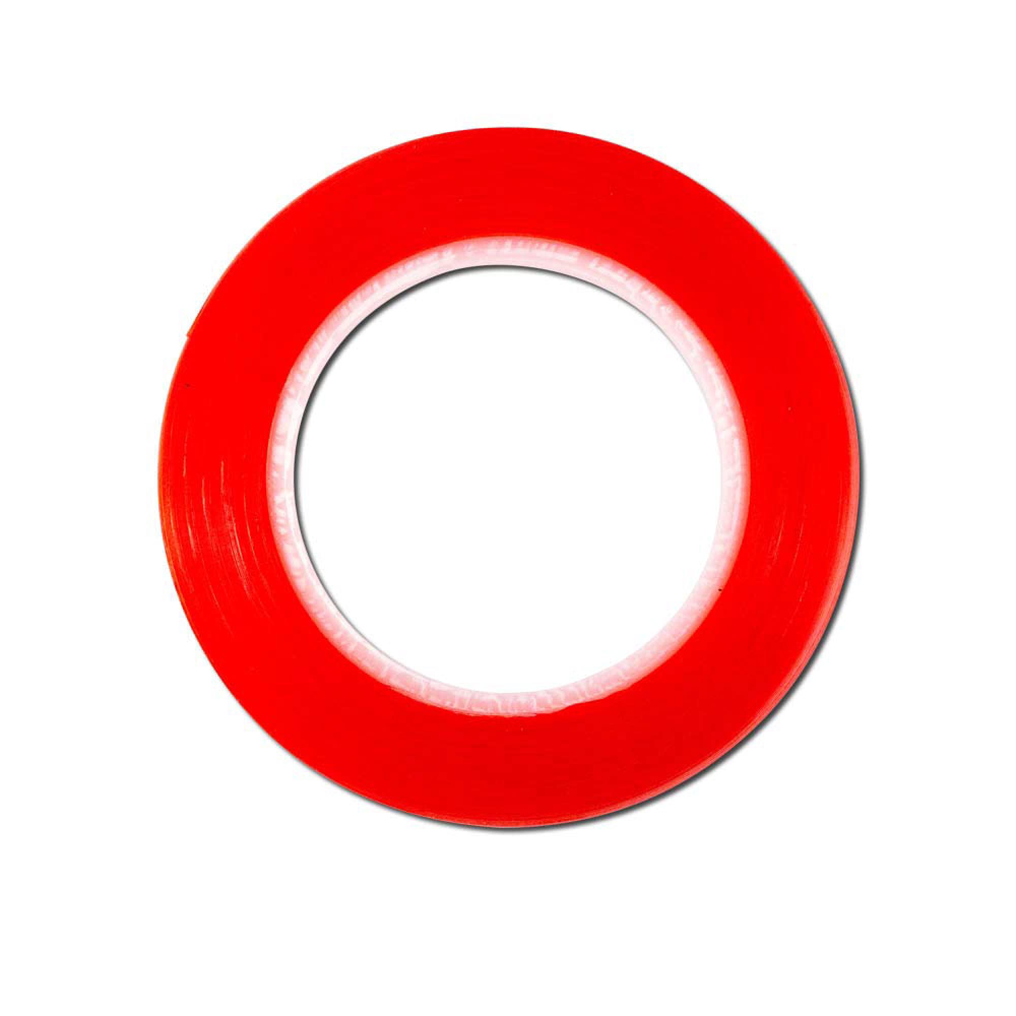 Tesa 4965 Double Sided Red Tape - 4mm x 25m Adhesive Tape for Crafts, DIY Projects & Home Repairs - Strong Bonding for Paper, Cardboard & Lightweight Materials