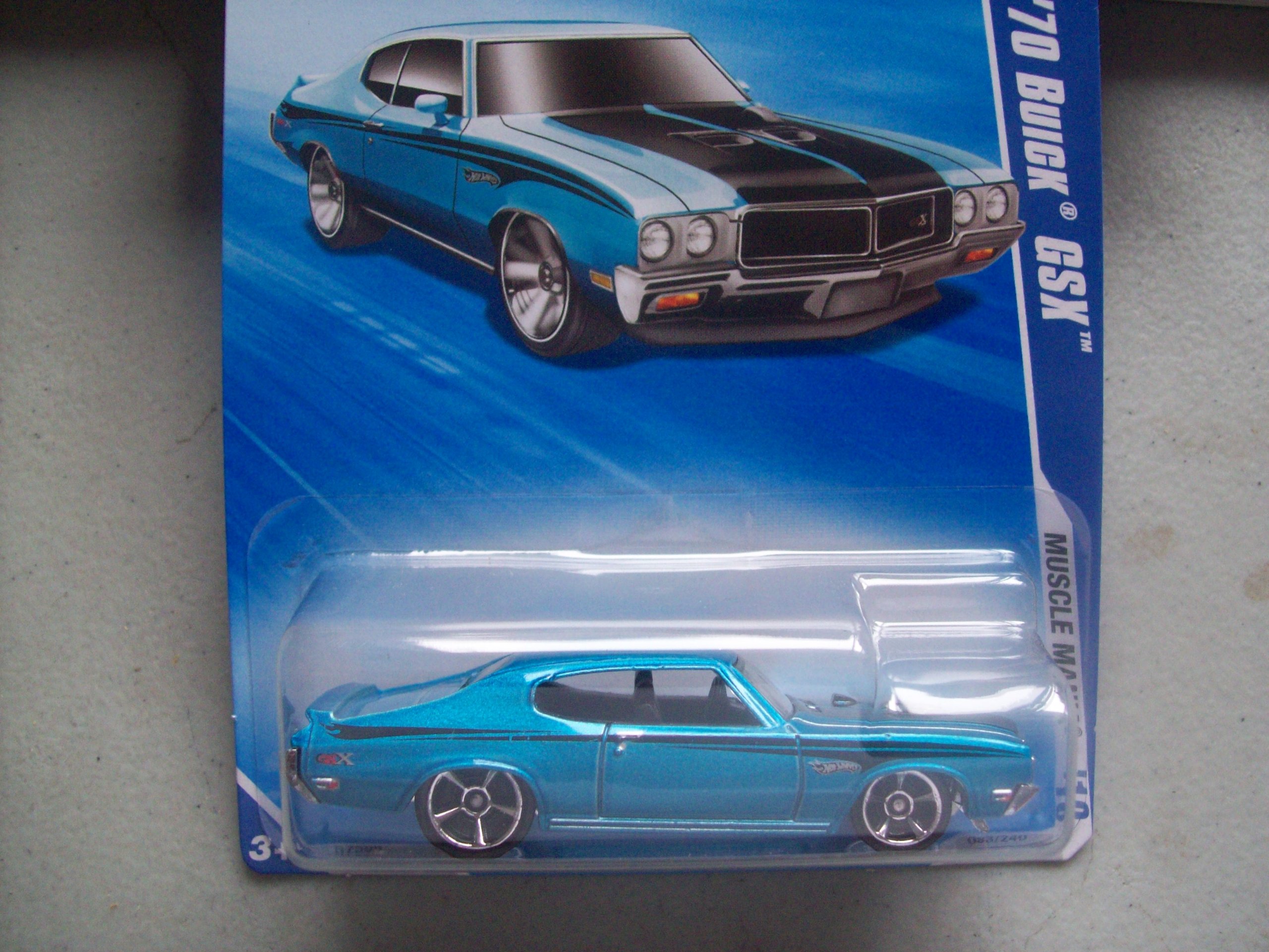 Hot Wheels 2010 70 Buick GSX Die-Cast Car - 1:64 Scale Collectible Toy Vehicle for Kids & Adults - Perfect for Display, Play & Racing Scenes