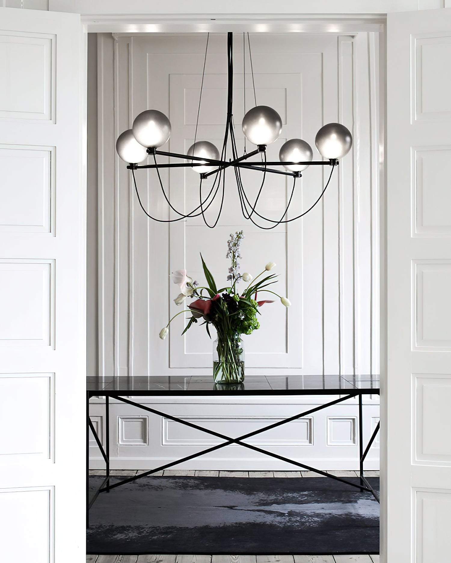 Bagnoregio Chandelier - Elegant Crystal Ceiling Light Fixture for Dining Room, Living Room & Bedroom Decor
