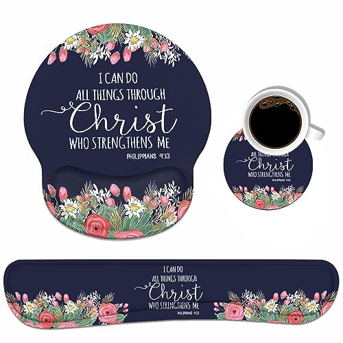 Floral Quote Bible Verse Philippians 4-13
