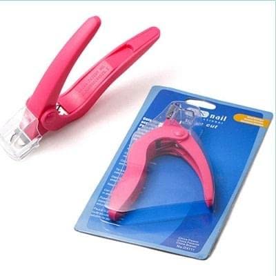 Professional Stainless Steel Acrylic Nail Clippers - Sharp Gel & Fake Nail Cutter for Tips, Artificial Nails - Durable Manicure Tool for Salon & Home Use (Multicolor)