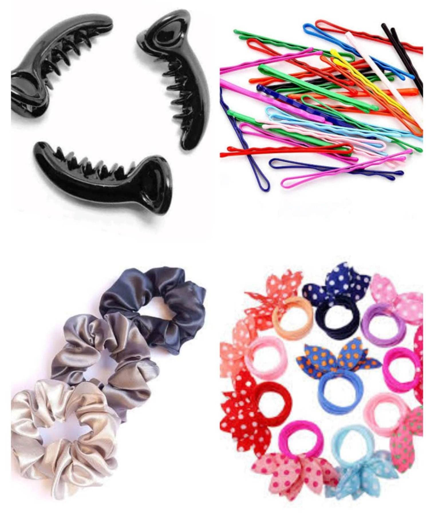 Snowpearl 30-Piece Stylish Hair Accessories Set for Women & Girls - Hair Scrunchies, Banana Clips, Rabbit Hair Ties, Bobby Pins in Multicolor | Perfect for School, Work, Parties & Everyday Hairstyles