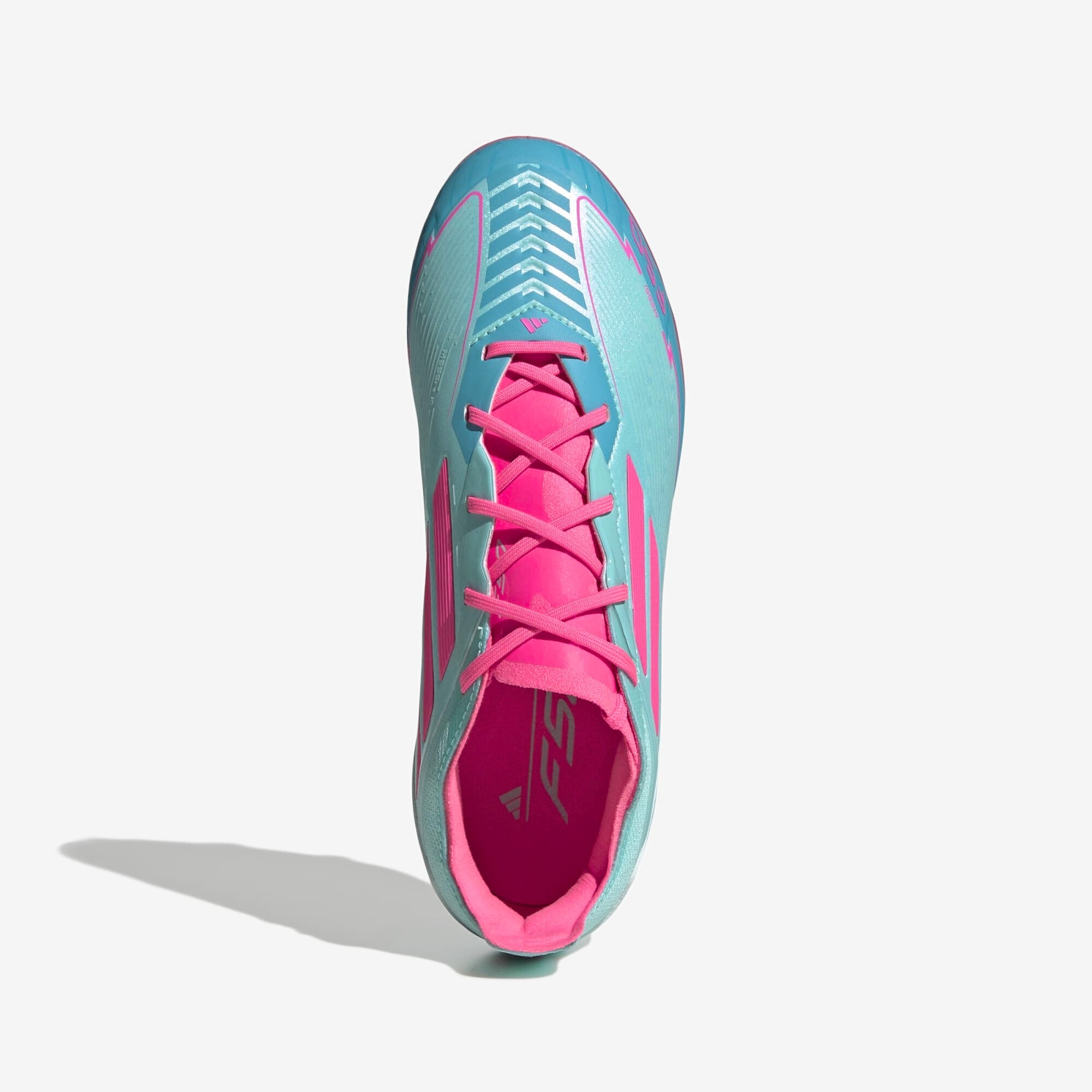 adidas Jr. F50 Elite Messi Youth Soccer Cleats - Lightweight Football Shoes for Kids with Enhanced Grip & Speed - Perfect for Training, Matches & Outdoor Play on Grass Fields