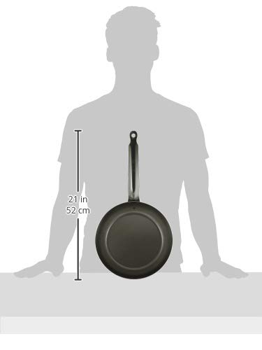 Endoshoji TKG 9.4 Inch Iron Frying Pan - Non-Stick, IH Compatible, Textured Embossed Surface for Even Heating - Commercial Grade Japanese Cookware - Perfect for Searing Steaks, Stir-Frying Vegetables & Professional Kitchen Use