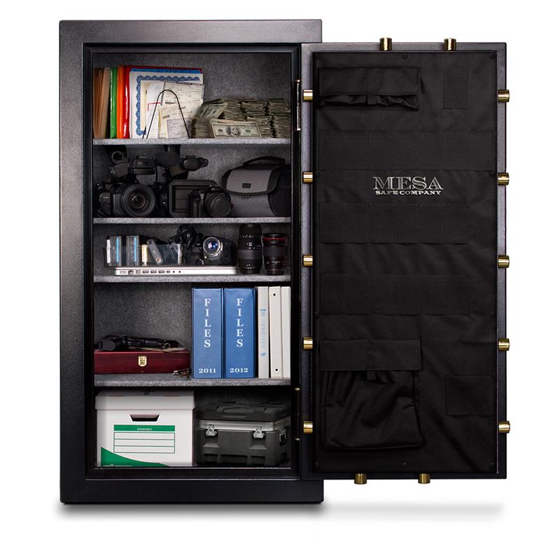 MBF6032E 1-Hour Fireproof and Burglary Safe with Electronic Lock - Secure Home & Office Documents, Jewelry, Cash - Ideal for Fire Protection & Theft Prevention