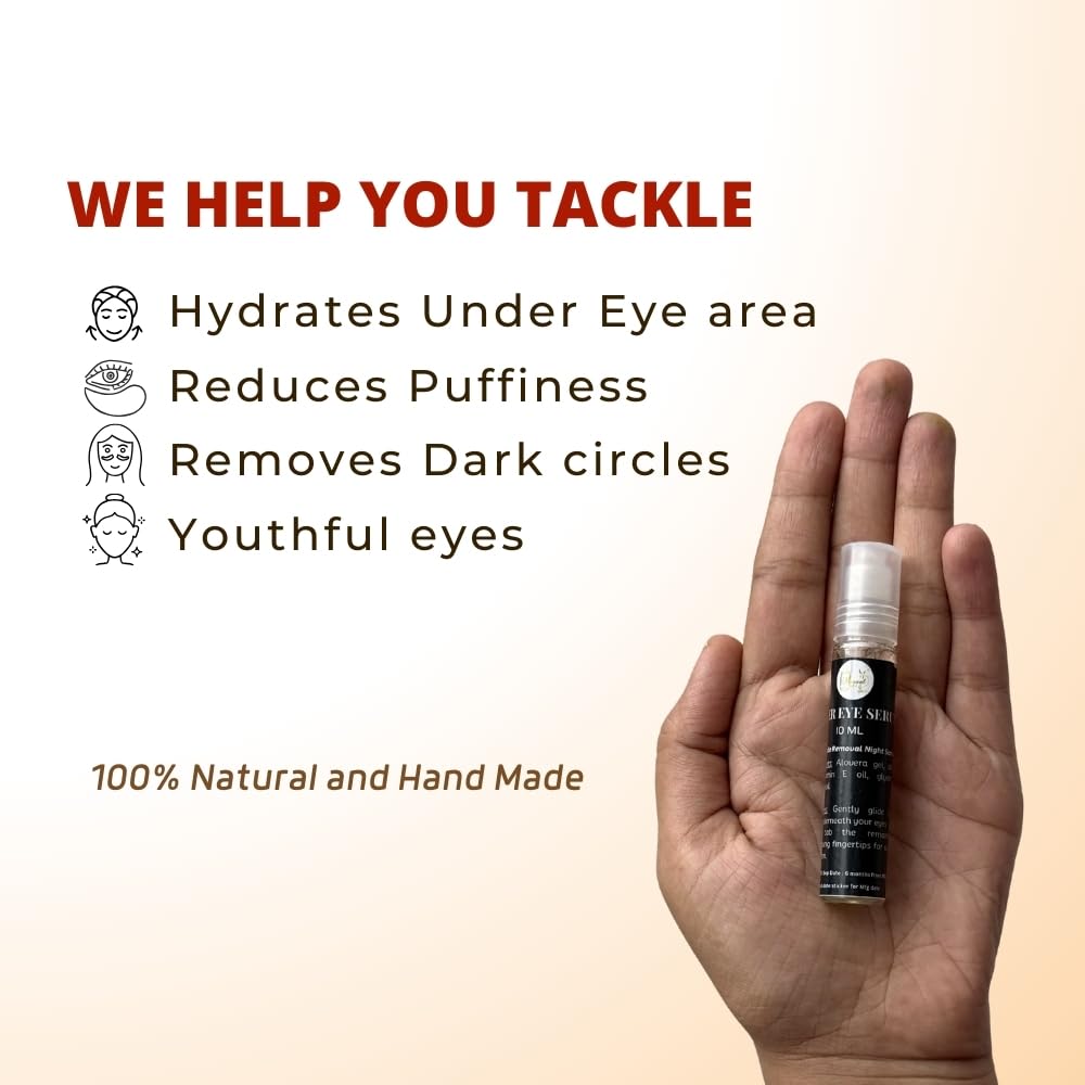Best Magical Jar Under Eye Serum for Dark Circles Removal | Brightens & Hydrates Under Eye Area | 10ml Dark Circle Treatment | Perfect for Night Routine & Travel Skincare