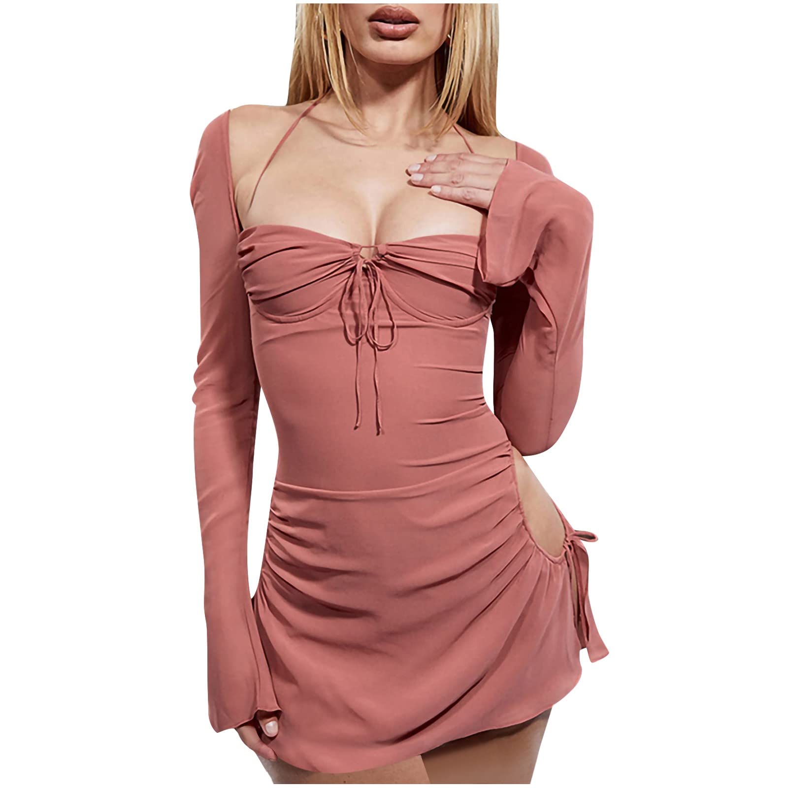 Mebamook Women's Plus Size Summer Casual Maxi Dress - Backless Church Dress for Women, Flowy Long Dress for Vacation, Beach & Sunday Service (Sizes S-L)
