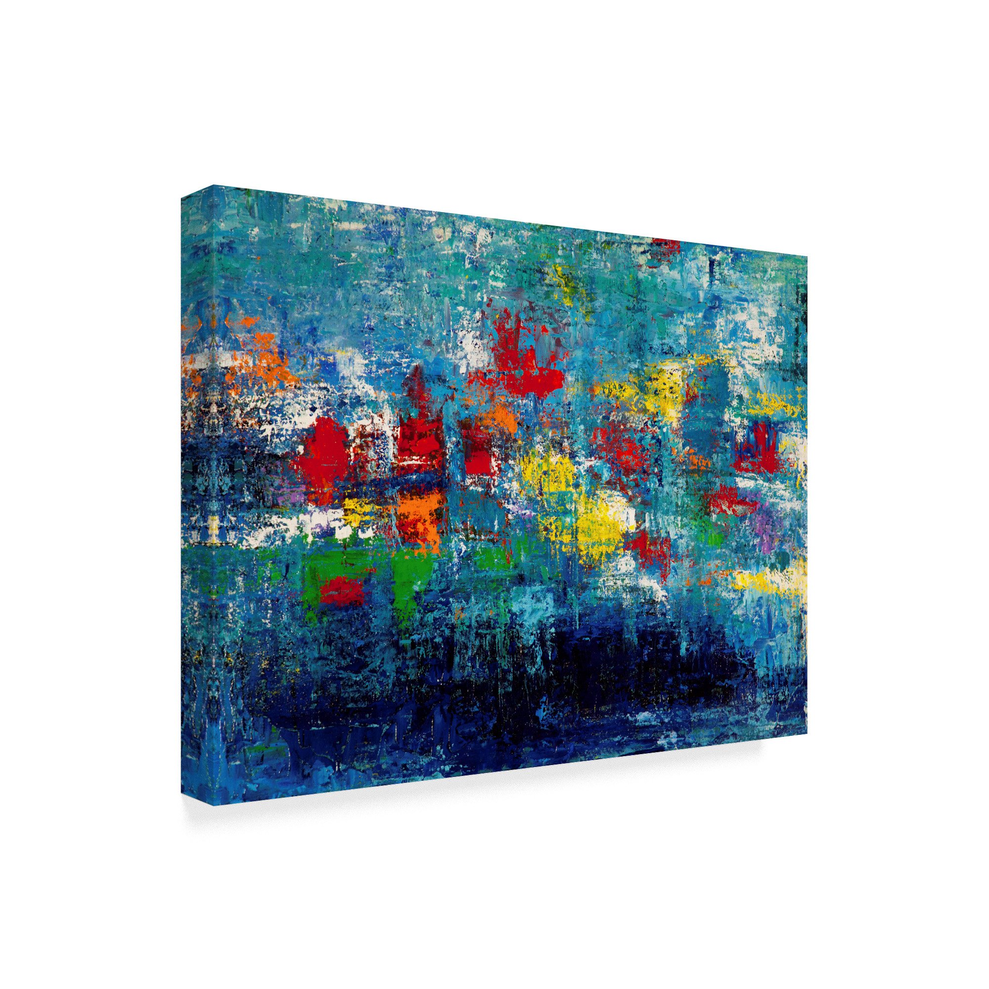 Hilary Winfield Water Garden Wall Art - 35x47 Inch Canvas Print - Perfect for Living Room, Bedroom, or Office Decor