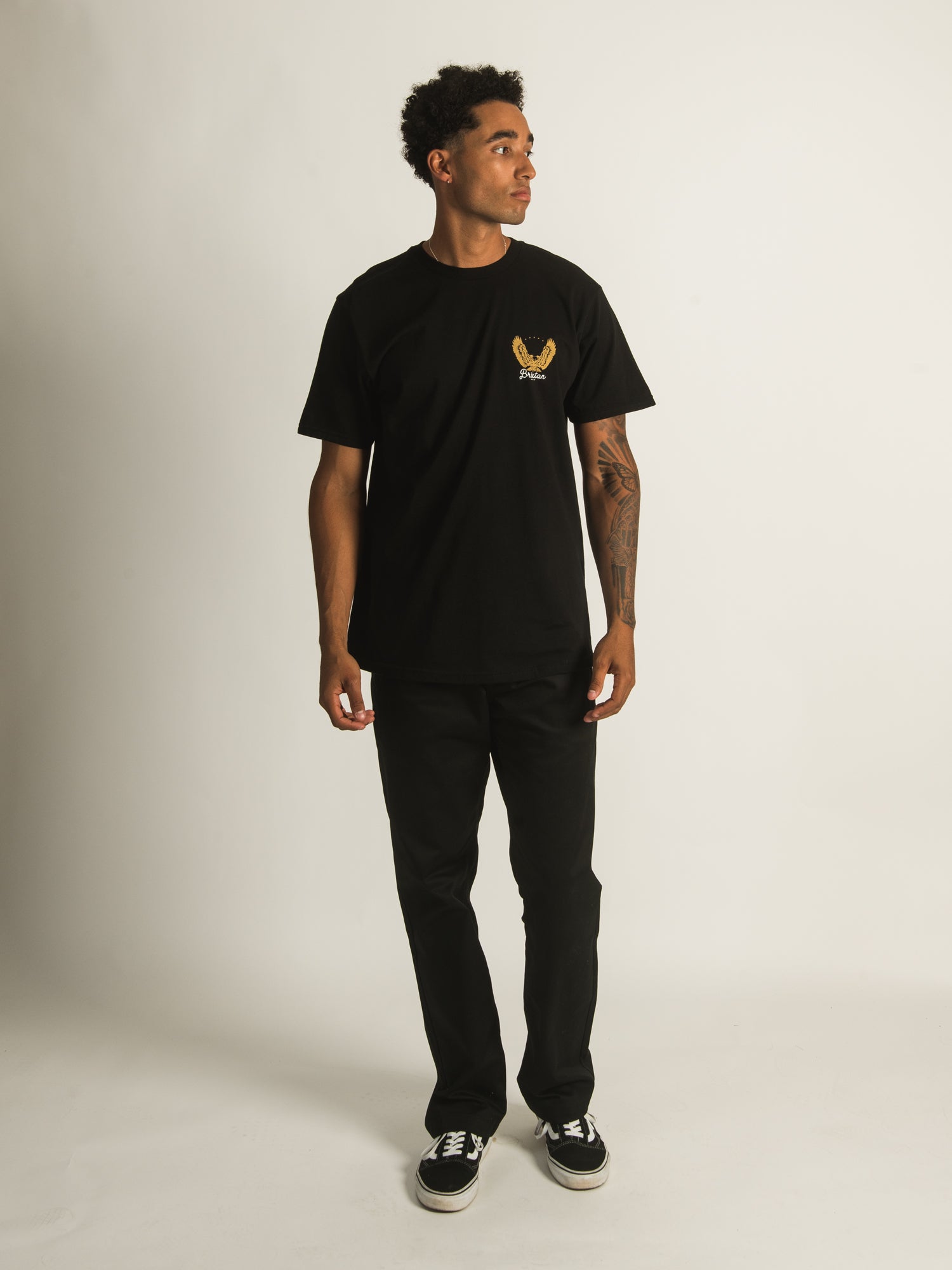 BRIXTON Talon T-Shirt for Men - Stylish & Comfortable Cotton Tee - Clearance Sale - Perfect for Casual Wear, Street Style & Everyday Outfits