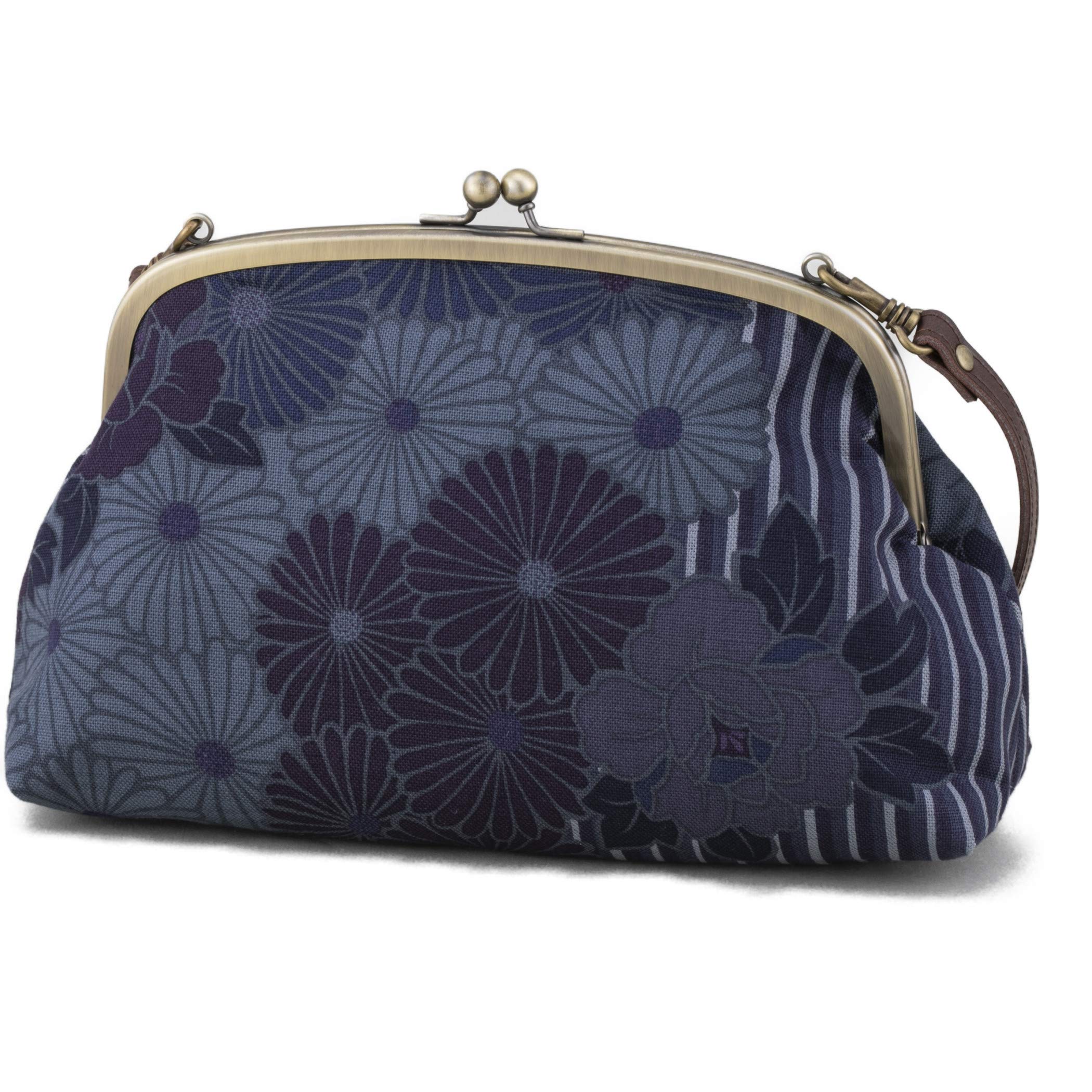 Vintage Japanese Kiss Lock Clutch Purse - Elegant Crossbody & Shoulder Handbag for Women | Evening Party, Wedding, Prom & Special Occasions