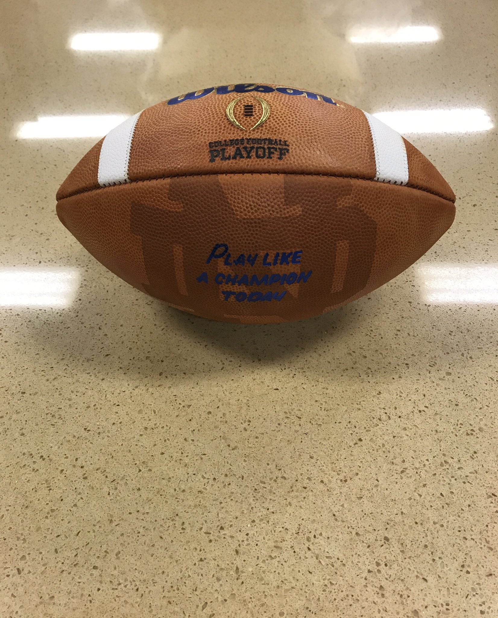 Wilson College Football Playoff Notre Dame 'Play Like A Champion Today' Game Ball - Perfect for Gameday Decor, Sports Memorabilia Collectors & Fighting Irish Fans
