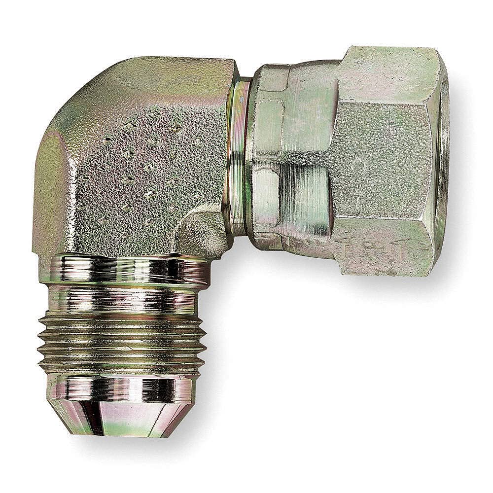Stainless Steel 37 Degree Male Elbow Fitting - Tube x JIC -6500-0404SS for Hydraulic Systems & Industrial Applications