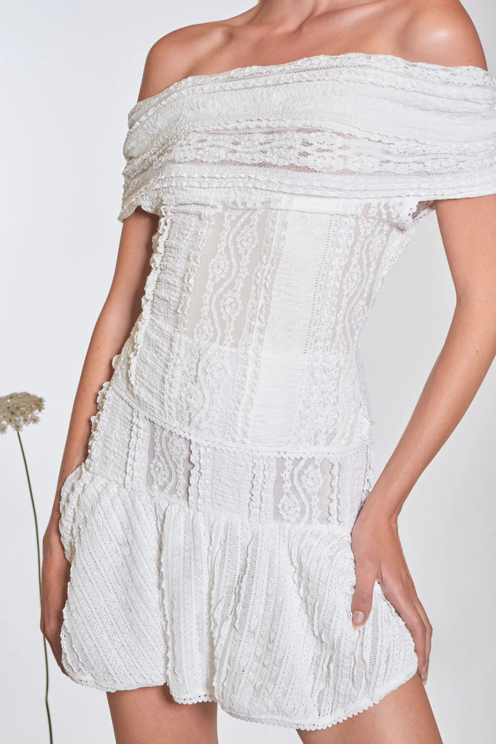 Etain Mini Skirt for Women - White High Waist Short Skirt | Summer Fashion, Party Wear, Casual Outfit