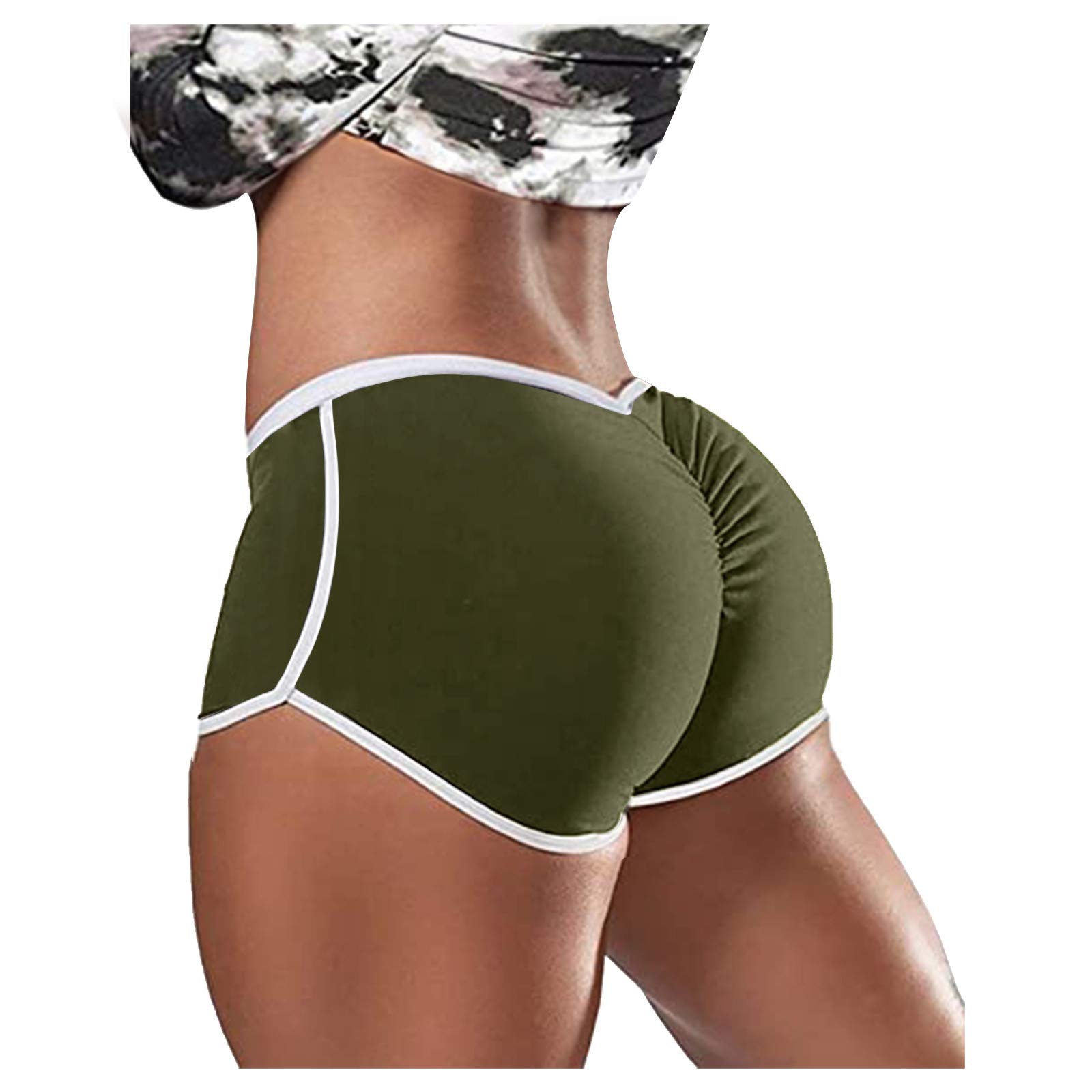 Booty Lifting Women's Workout Shorts - High Waist Scrunch Butt Training Athletic Biker Shorts | Seamless Gym Yoga Fitness Shorts for Running, Cycling & Home Workouts