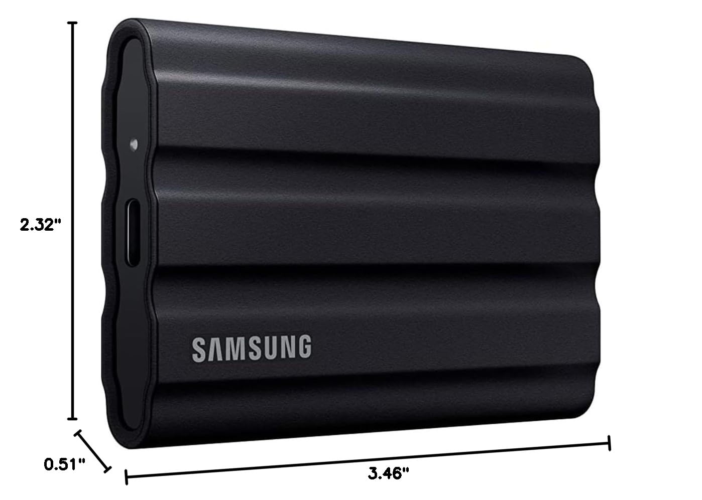 SAMSUNG T7 Shield 4TB Portable SSD - USB 3.2 External Solid State Drive with Hard Shell Case & USB-C Adapter (MU-PE4T0S/AM) - Perfect for Travel, Photography & Data Backup