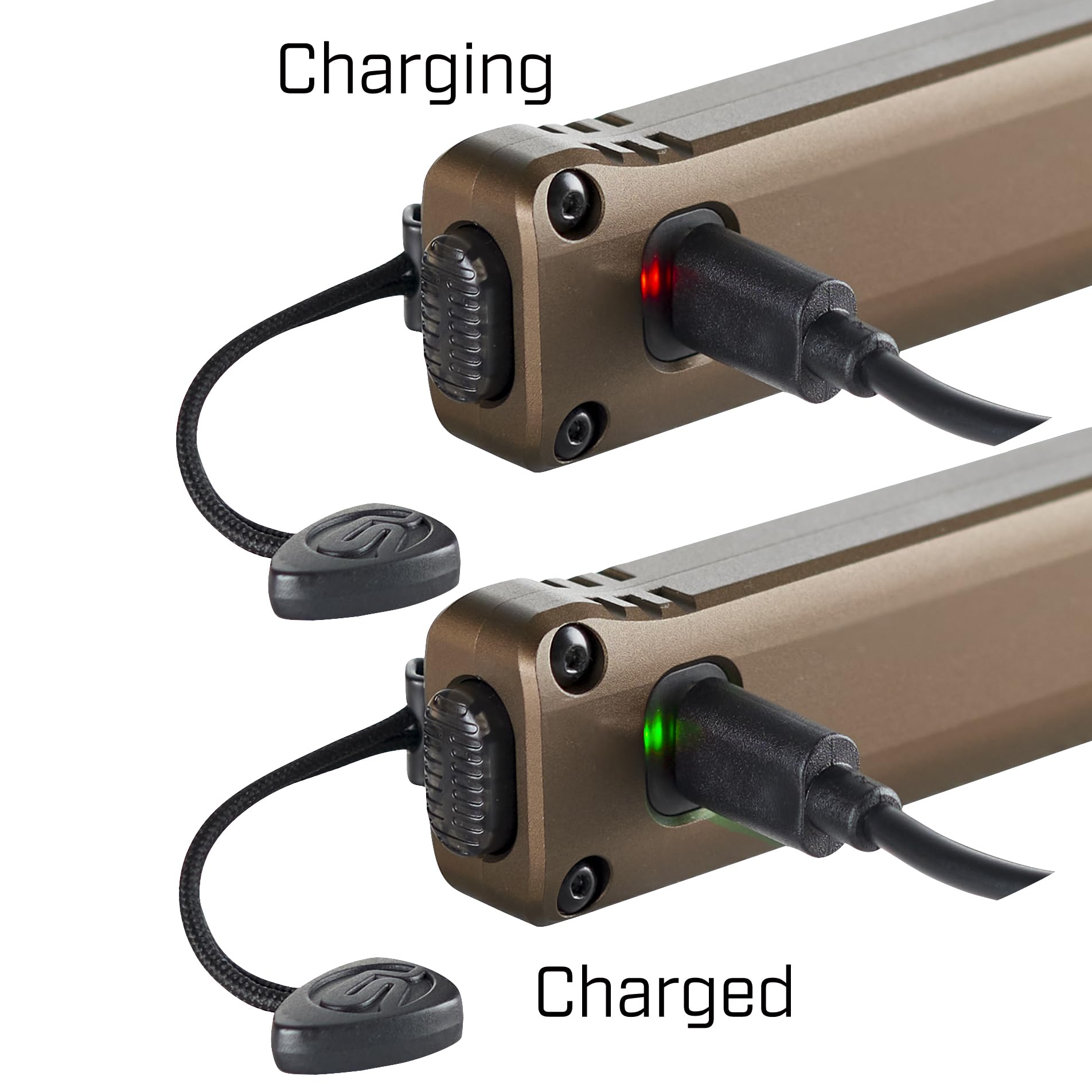 Streamlight 88813 Wedge XT 500-Lumen Ultra Slim EDC Flashlight with USB-C Charging & Pocket Lanyard - Coyote Color - Perfect for Everyday Carry, Outdoor Adventures & Emergency Preparedness