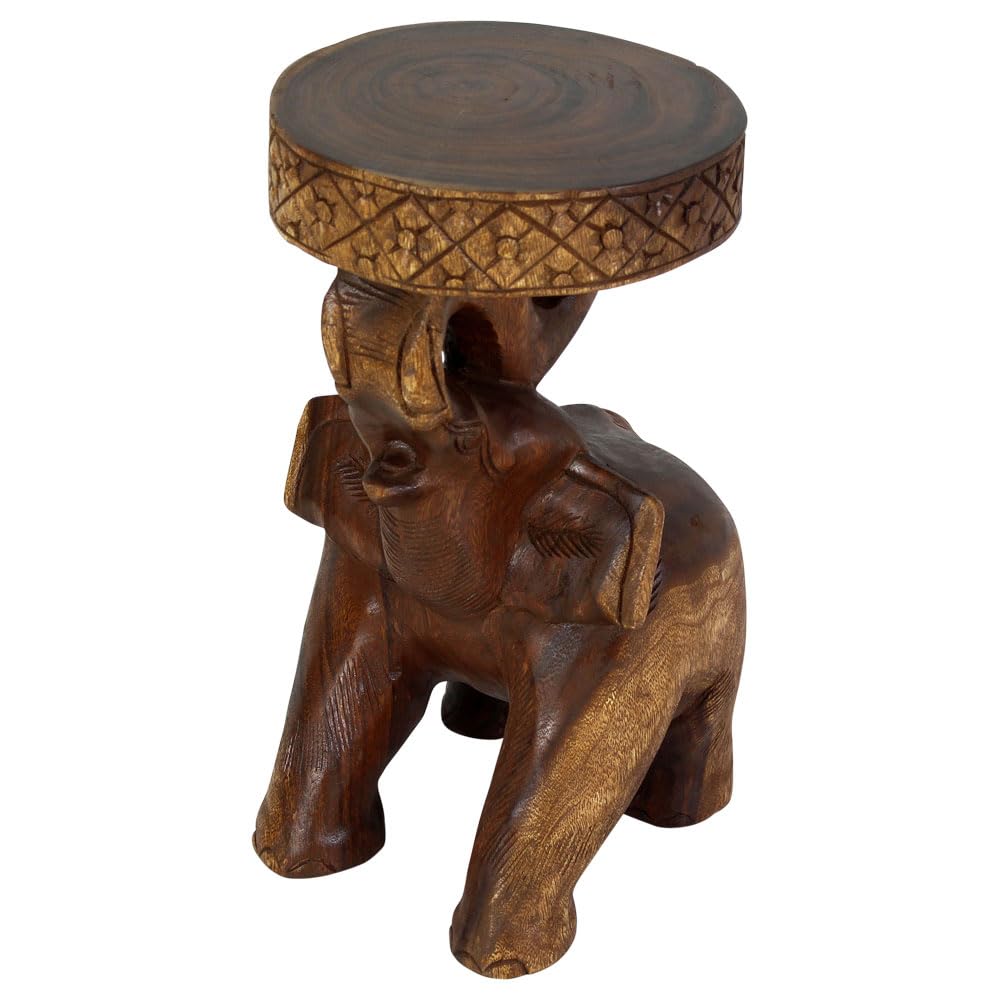 Haussmann® Solid Wood Elephant Stool - 11