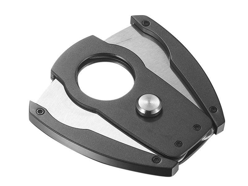 Premium Visol Corbett Double Guillotine Cigar Cutter in Gunmetal Finish - Perfect for Cigar Enthusiasts & Gifts for Special Occasions