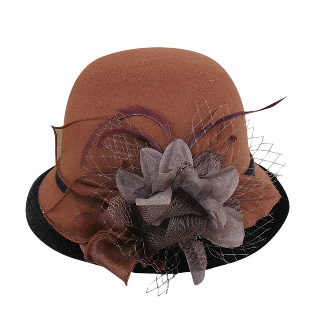 Vintage Fascinator Hats for Women - Elegant Derby & Floral Bridal Tea Party Hats, Beach Bucket Hat for Weddings, Garden Parties & Summer Outings