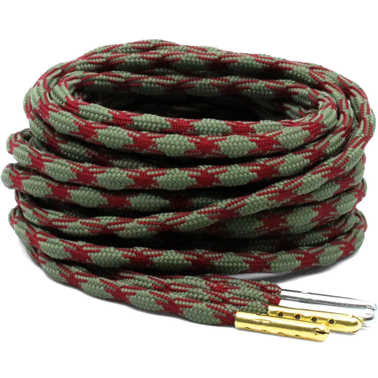 YJRVFINE 2 Pairs Non-Slip Thick Round Hiking Boot Laces with Metal Tips - Durable Shoelaces for Outdoor Hiking, Trekking & Work Boots