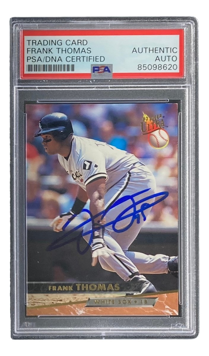 Frank Thomas Autographed 1993 Fleer #181 Chicago White Sox Baseball Card - PSA/DNA Certified - Perfect for Sports Memorabilia Collectors & White Sox Fans