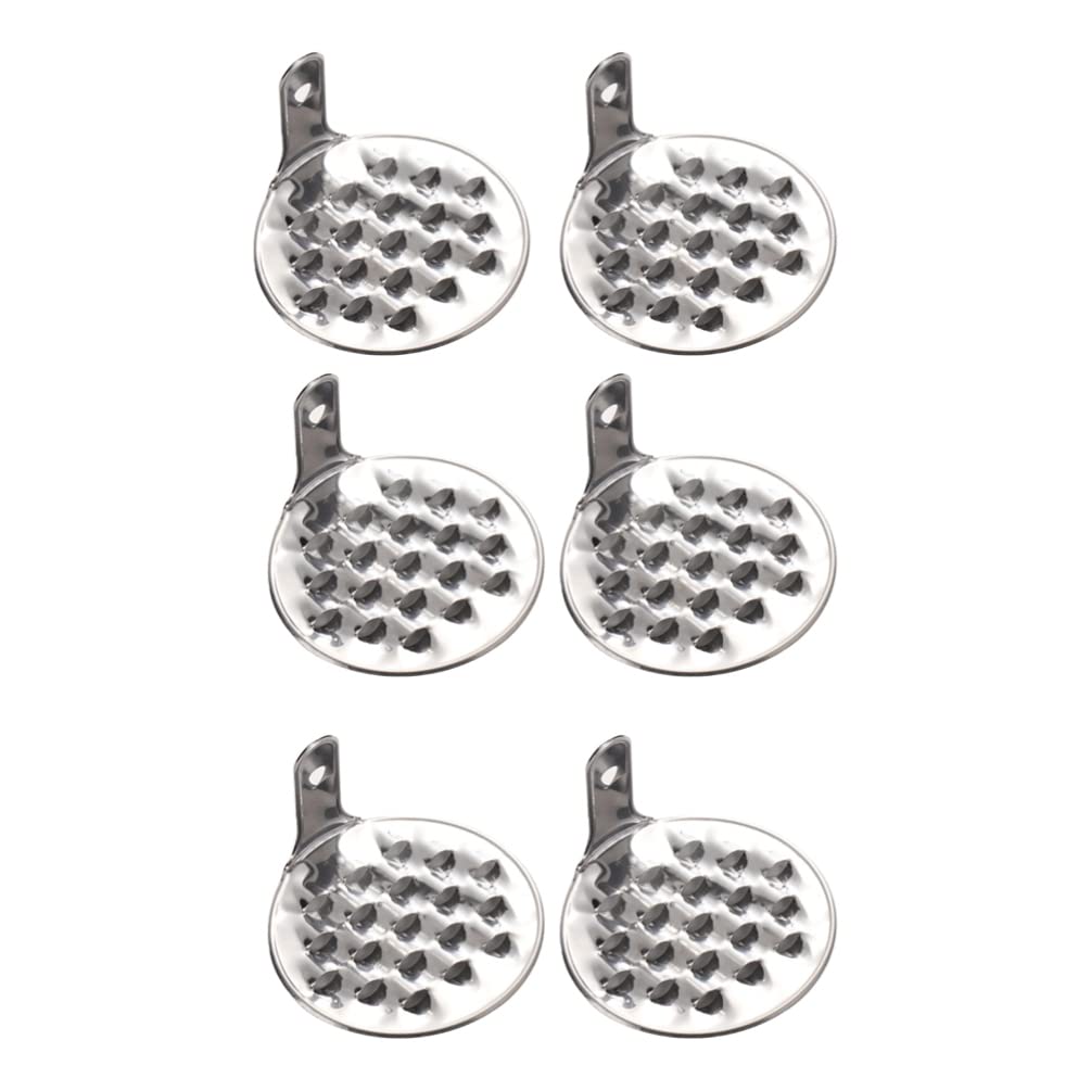 YARNOW 6-Piece Stainless Steel Kitchen Scraper Set - Food Scraper, Jelly Scraper, Cold Noodle Scraper (3x2 Inch) - Perfect for Baking, Cooking, Cleaning Bowls & Food Prep