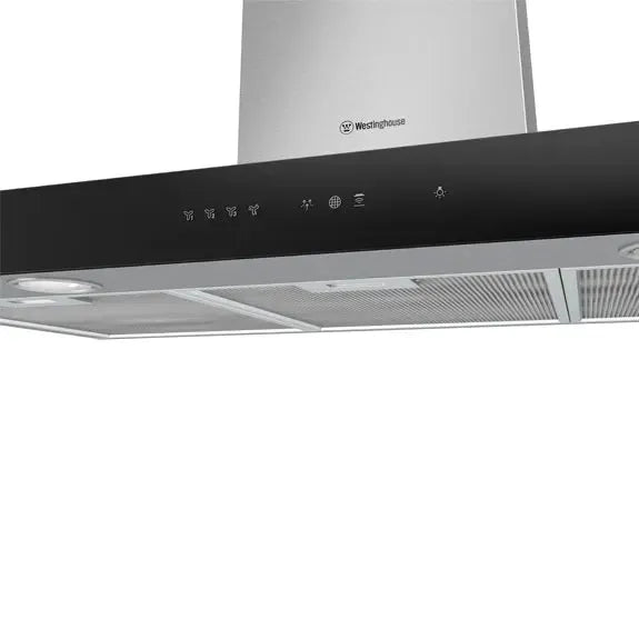 Westinghouse 90cm Stainless Steel Range Hood with Canopy - Powerful Kitchen Ventilation for Smoke & Odor Removal - Perfect for Modern Home Cooking