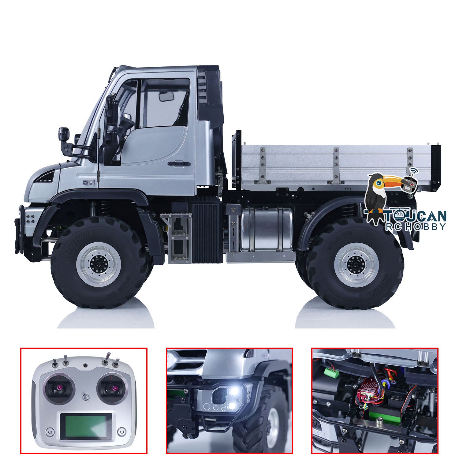1/10 U423 4X4 RC Off-Road Rock Crawler Remote Control Car - Customizable PNP Version with Metal Bucket & Pre-Painted Body - Perfect for Outdoor Adventure, Trail Crawling & Backyard Racing