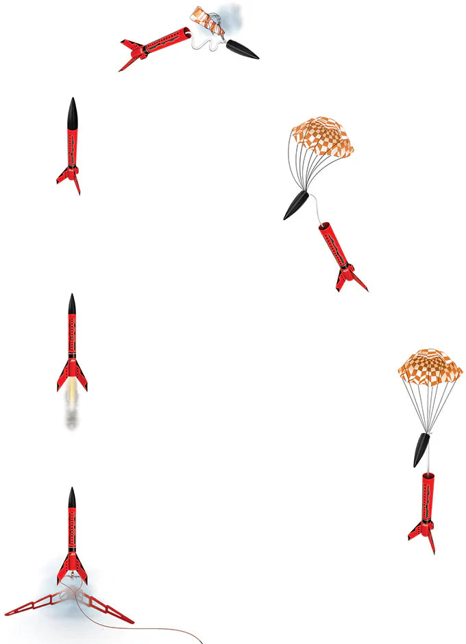 Estes Rocket Science Model Rocket Launch Set for Beginners - Complete Kit with Engines, Launch Controller, Launch Pad & Altitude Tracker (5326) | STEM Educational Toy, Outdoor Science Activity for Kids & Teens | Perfect for School Projects, Birthday Gifts & Family Bonding