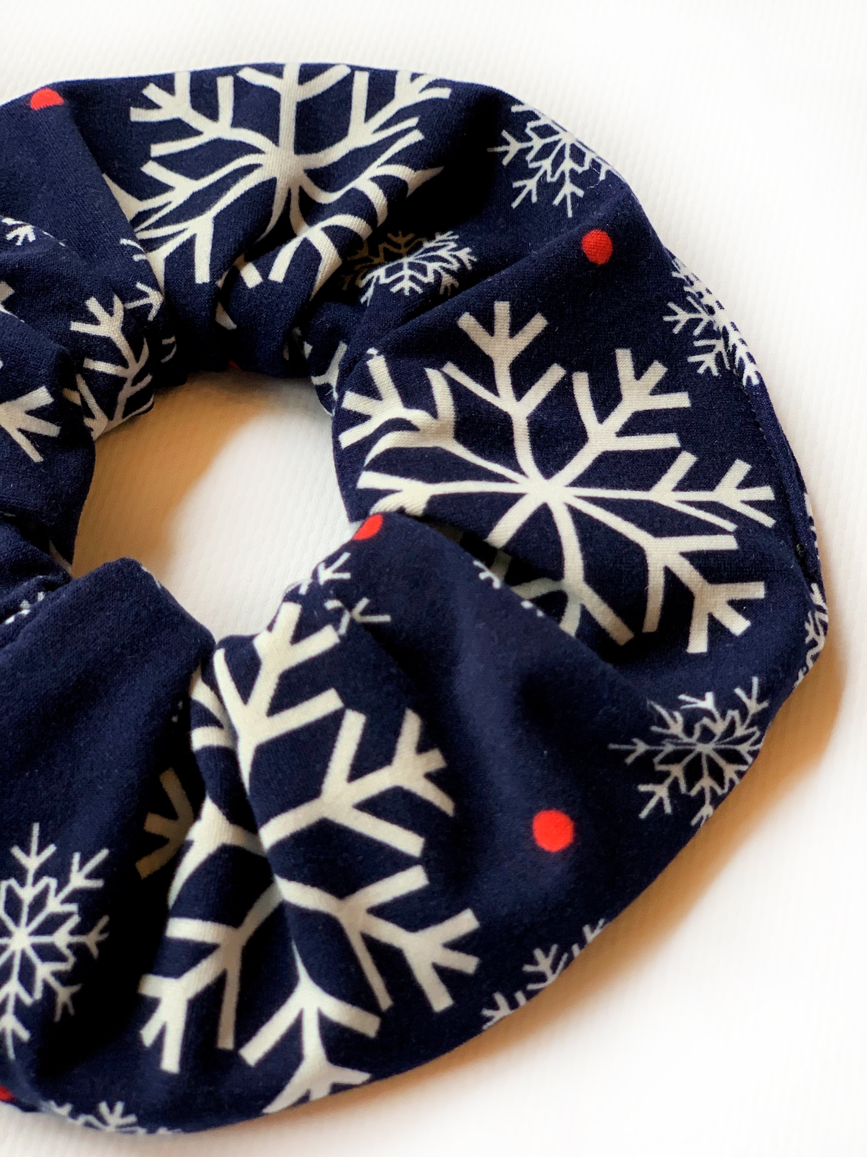 Winter Wonderland Hair Scrunchie - Soft Elastic Hair Tie for Women & Girls - Perfect for Holidays, Parties & Everyday Use